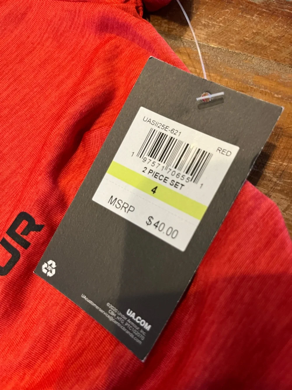 NWT Under Armour Boys 2 Piece Shorts Set